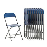 Flash Furniture Hercules Series Commercial-Grade Plastic Folding Chair - 650LB Weight Capacity