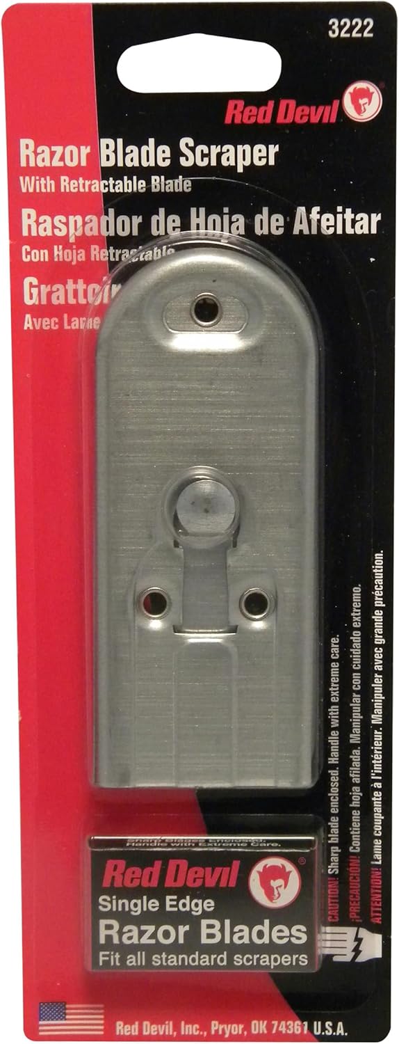 Red Devil 3222 Push/Pull Window Scraper - with 5 Blades