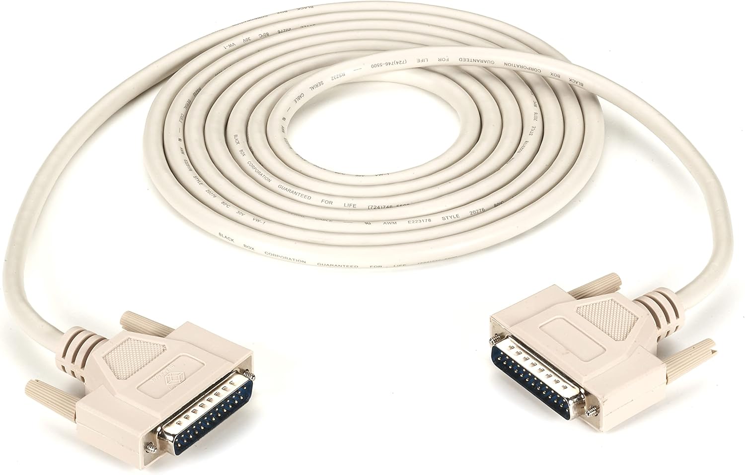 Black Box Network Services Extension Cable - 25 PIN D-SUB (DB-25) - Male - 25 PIN D-SUB (DB-25) - Male - 10 BC00706
