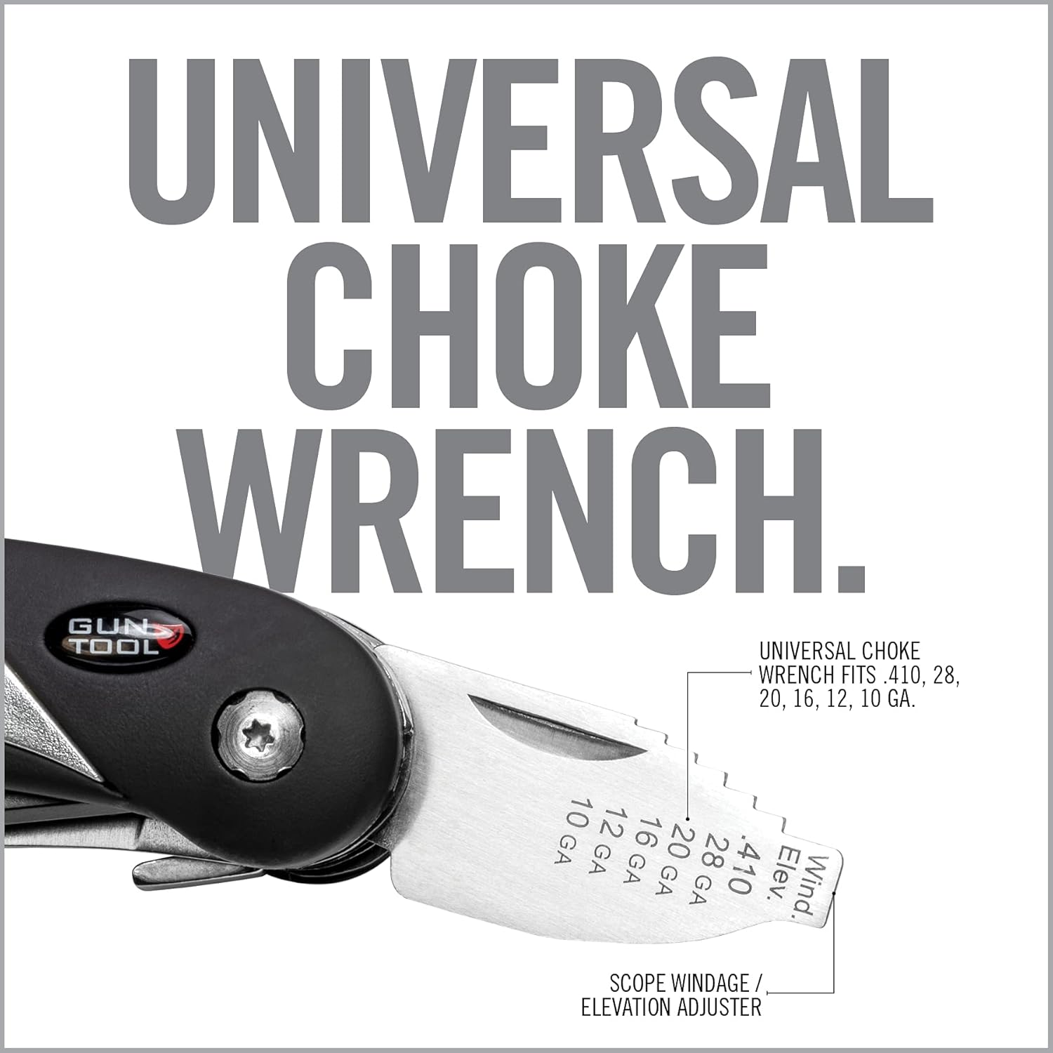 Real Avid Gun Tool - 18-In-1 Gunsmithing Shotgun & Rifle Multi Tool - Bit Driver, Torq Bits, Choke Tube Wrench, Allen Wrench