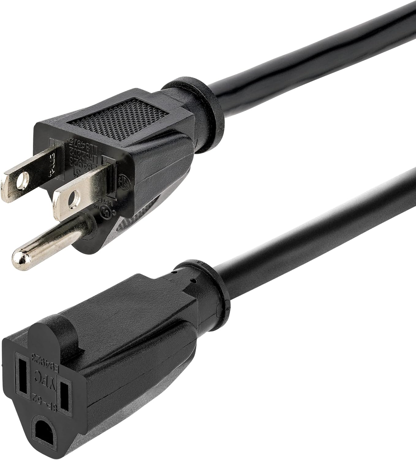 StarTech.com Power Extension Cord NEMA 5-15R to NEMA 5-15P