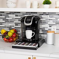 Mind Reader Single Serve Coffee Pod Drawer, 36 Pod Capacity, Countertop Organizer, Breakroom, 12.75"L x 13"W x 3"H, Black