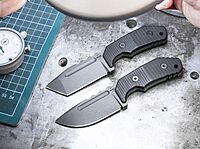 BÖKER PLUS Little Dvalin Fixed Blade EDC Knife - D2 Tanto - G10 - Kydex Sheath