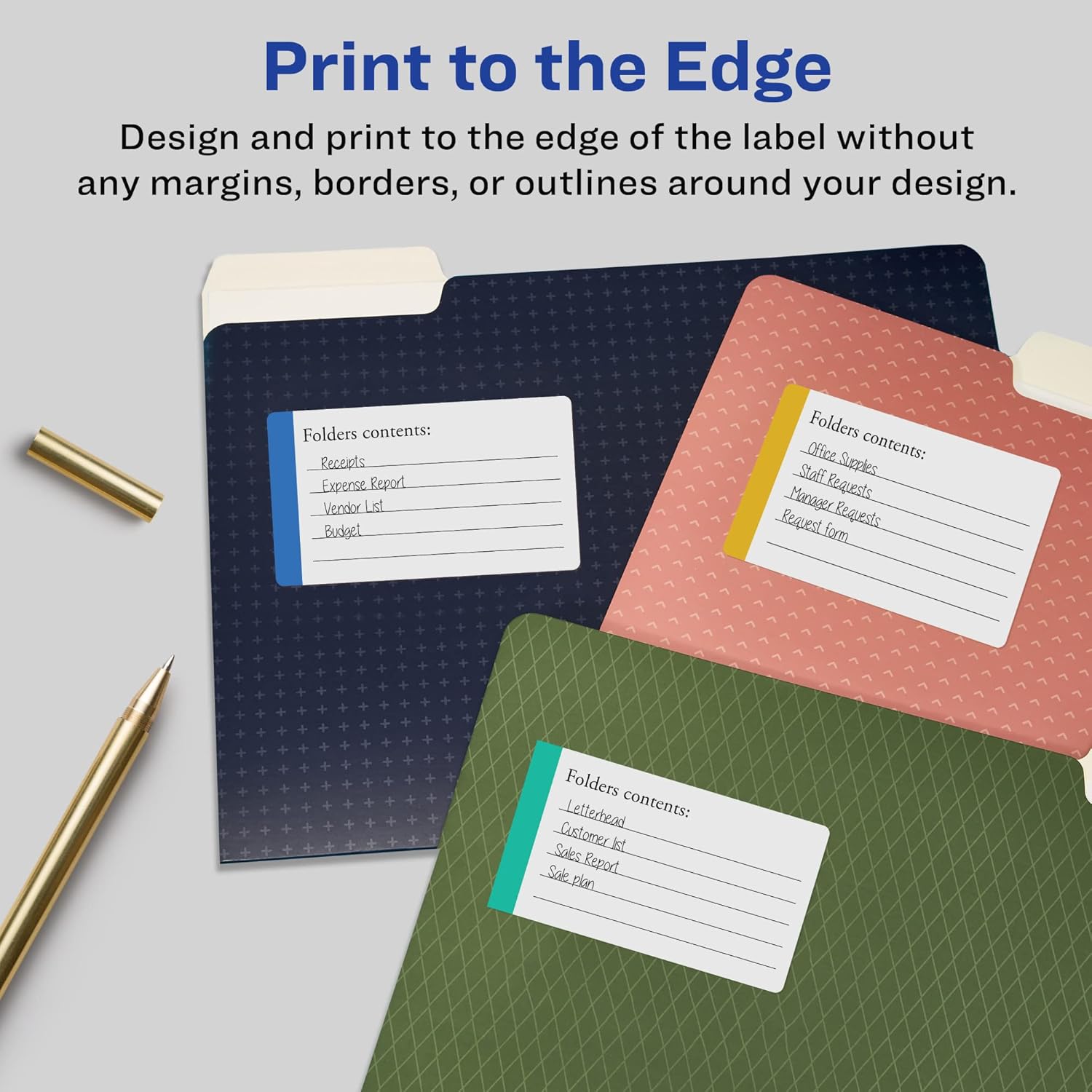 Avery Durable Removable Rectangle Labels, Sure Feed Technology, 2" x 3.5", Matte White Film, Water-Resistant - A05A13