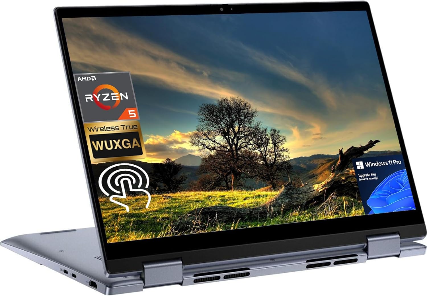 Dell 2024 Inspiron 2-in-1 Laptop, 14" WUXGA Touchscreen, Ryzen 5, 8GB, 1TB SSD