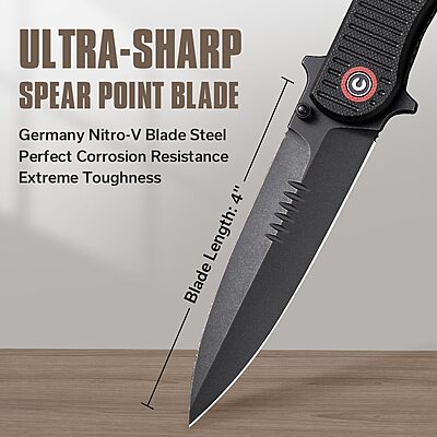 CIVIVI RS71 Folding Pocket Knife with 4" Nitro-V Blade