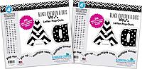 Barker Creek 4" Letter Pop-Outs 2-Pack, Black Chevron & Dots, Jazz Up Your Bulletin Boards with These Colorful Letters