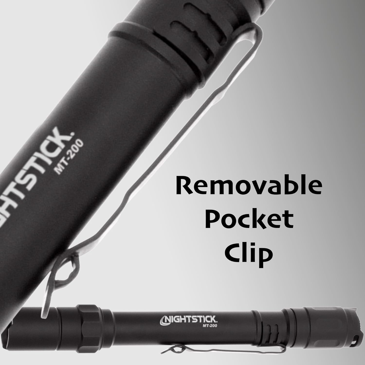 Nightstick MT-210 Mini-TAC PRO Metal Multi-Function LED Flashlight-1 AA, 4-Inch, Black