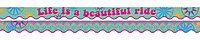 BARKER CREEK Double-Sided Scalloped Border with Inspirational Quote, Bohemian, for Bulletin Boards, Reception Areas, Halls, Break Rooms, Office, School, Home Learning Decor, 2.25” x 39’ (909)