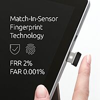 Kensington VeriMark™ Gen2 USB-A Fingerprint Key Reader - Windows Hello & Windows Hello for Business, Tap and Go, Anti-Spoofing (K64704WW) For multiple PC's