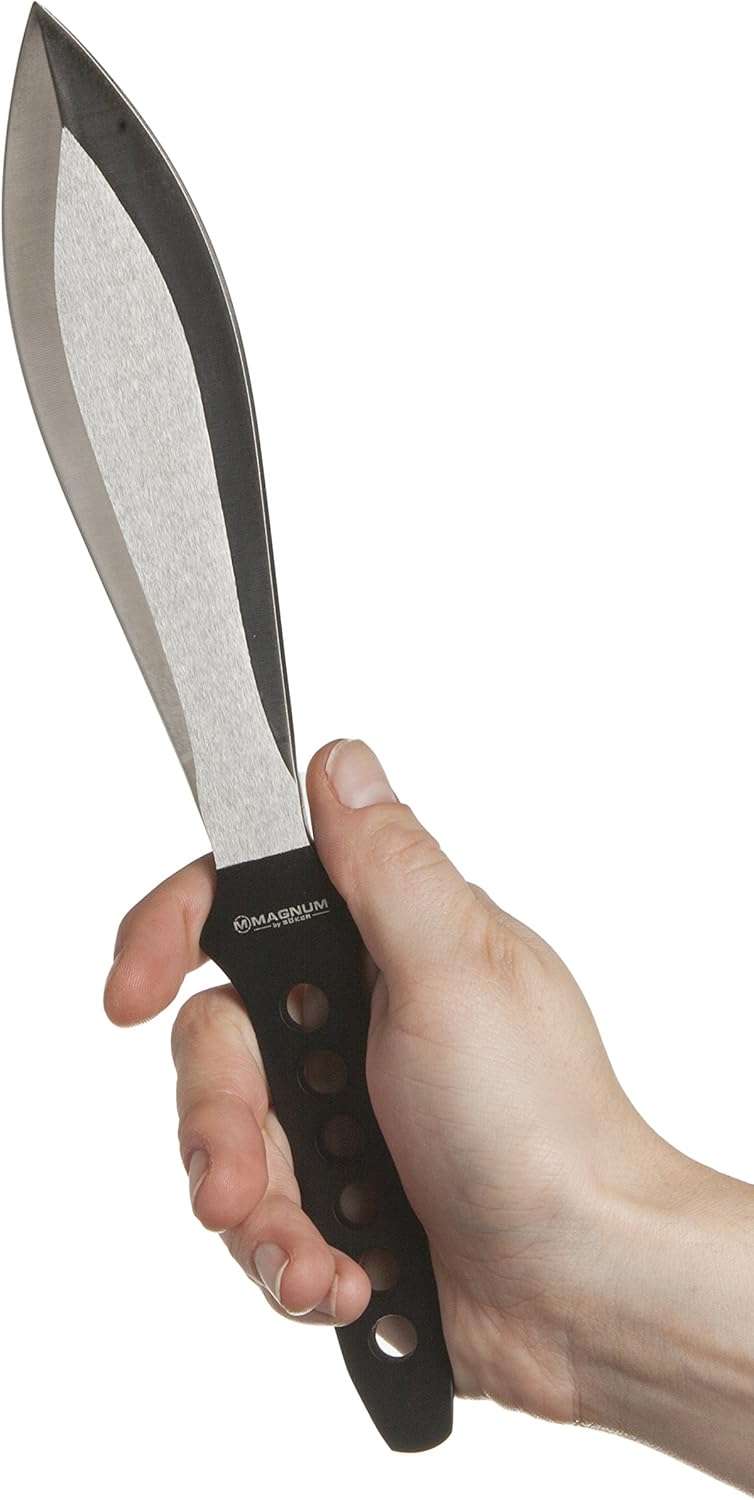 Boker Magnum 02GL193 Set Profi-I Throwing Knife with 10 1/4 in. 420 Stainless Steel Blade, Black