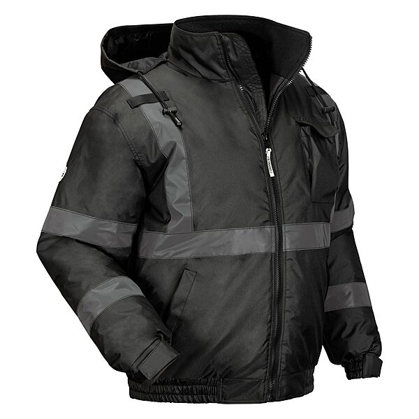 Ergodyne GloWear 8377EV Thermal-Enhanced Visibility Quilted Bomber Jacket