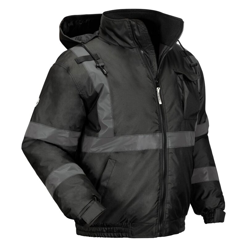 Ergodyne GloWear 8377EV Thermal-Enhanced Visibility Quilted Bomber Jacket