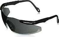 Magnum 3G Safety Eyewear, Black Frame, Smoke Lens