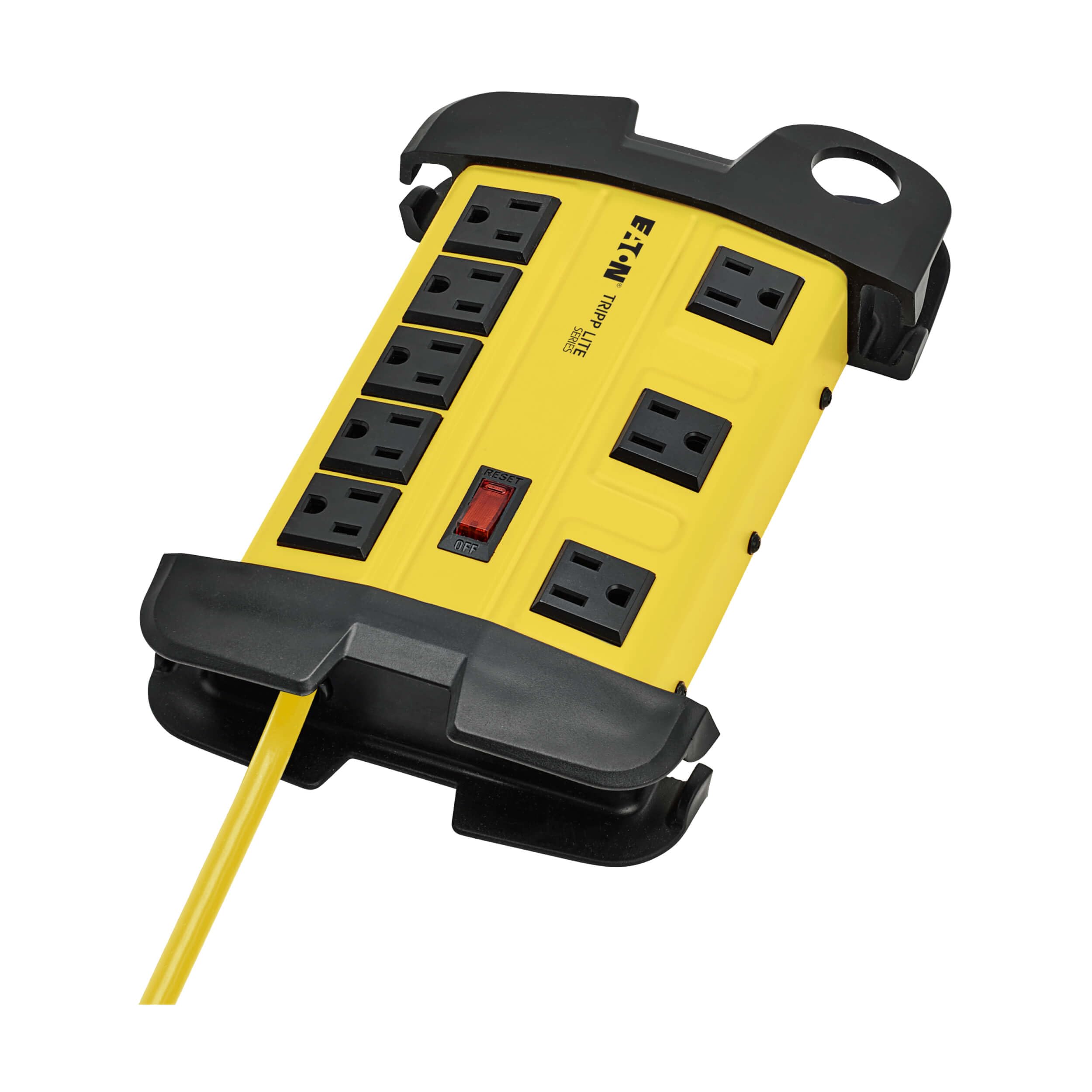 TRIPP LITE Heavy Duty Safety Power Strip, Metal Housing, Yellow