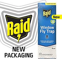 Raid Window Fly Traps, 4 Count (Pack of 4)