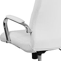 Flash Furniture Whitney Swivel LeatherSoft Desk Chair with Padded Seat and Armrests