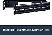 StarTech.com 2U Hinged Wall Mount Patch Panel Bracket - 6 inch Deep - 19" Patch Panel Swing Rack for Shallow Network