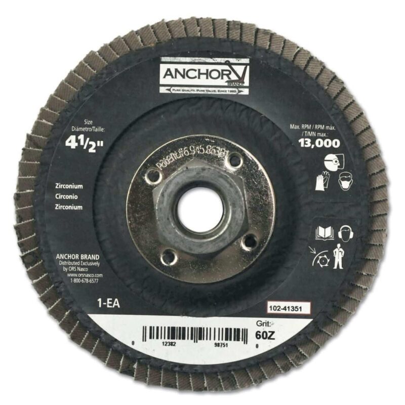 102-41351, 4-1/2" 29 Angled 5/8-1160Z Flap DISC