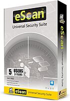 eScan Universal Security Suite 5 in 1 license Two Way Firewall (Improved) Anti Malware On-Demand scan Contact Backup
