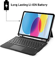 CODi Bluetooth Keyboard Folio Case w/Trackpad for iPad 10.9" (10th Gen), iPad A16, iPad Air 11" (M3, M2), iPad Air 10.9" (5th, 4th Gen), iPad Pro 11" (3rd Gen) – Wireless Keyboard Cover