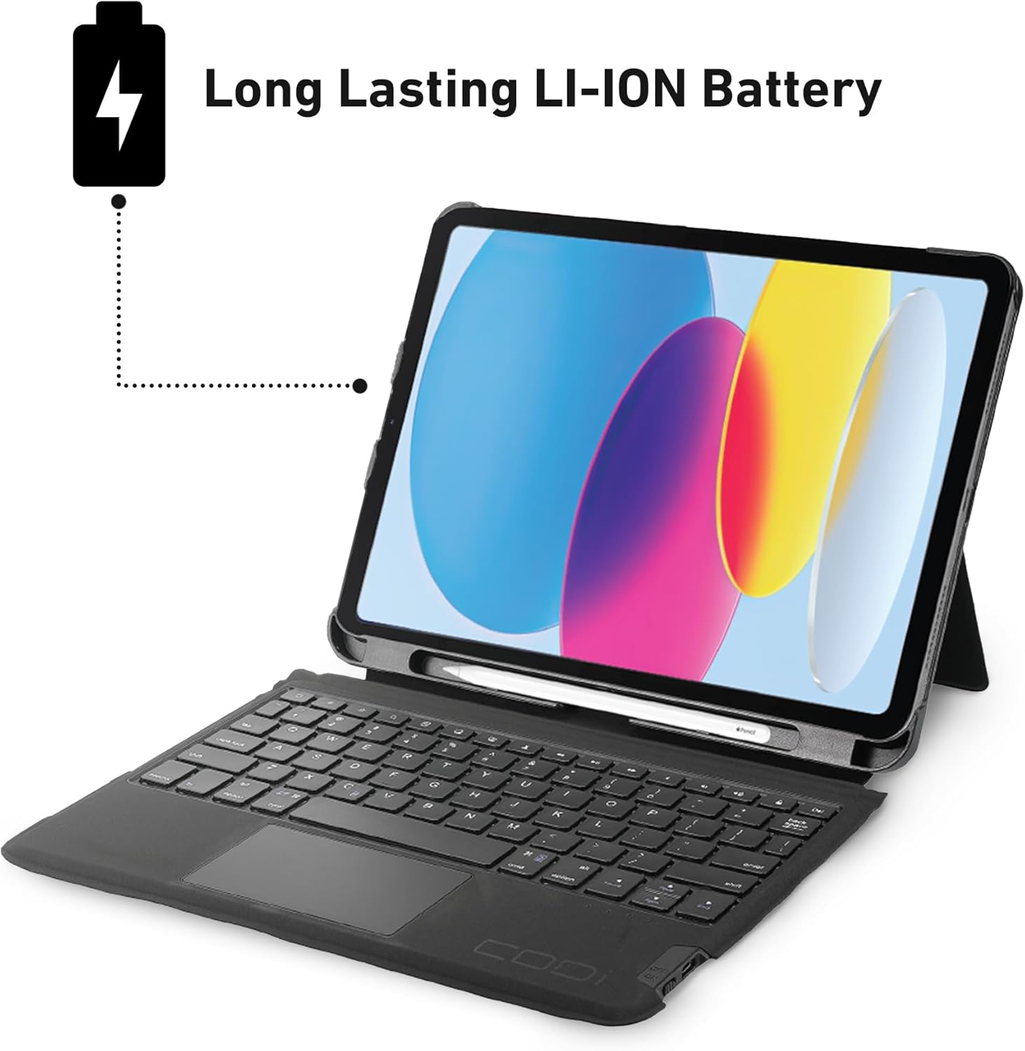 CODi Bluetooth Keyboard Folio Case with Trackpad for iPad 10.9" & Air 11"