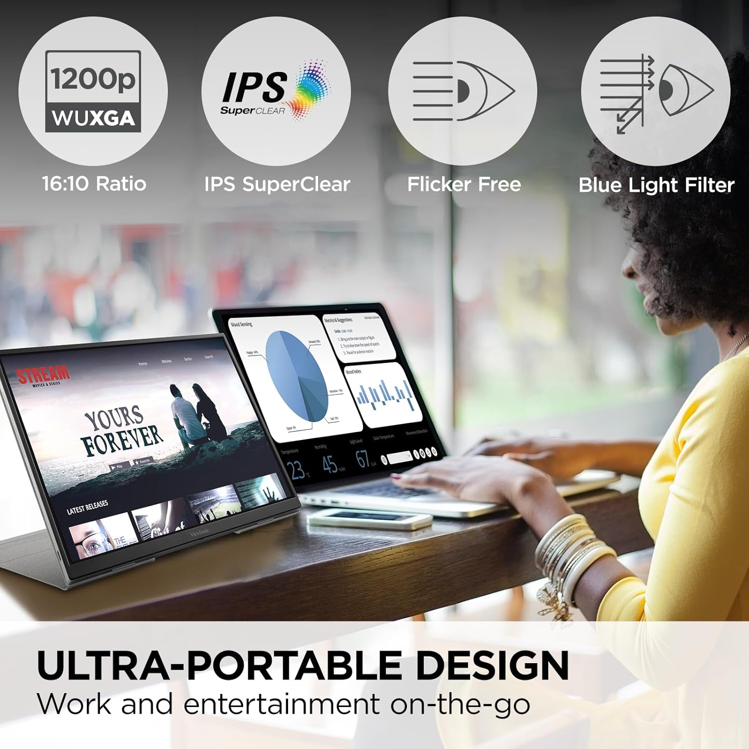 VIEWSONIC IPS Monitor with USB-C Power Delivery