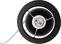 SIMPLE DESIGNS LT2008 Mini Ceramic Globe Table Lamp with Fabric Shade