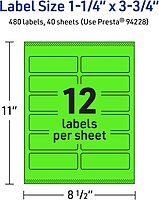 Avery Printable Rectangle Labels, Sure Feed Technology, Print-to-The-Edge, Laser/Inkjet Printable