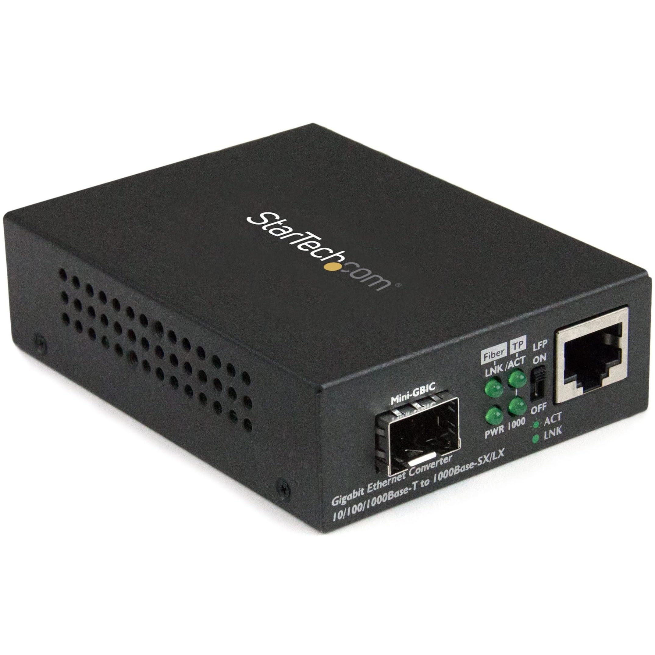 STARTECH.COM Gigabit Fiber Media Converter with Open SFP Slot