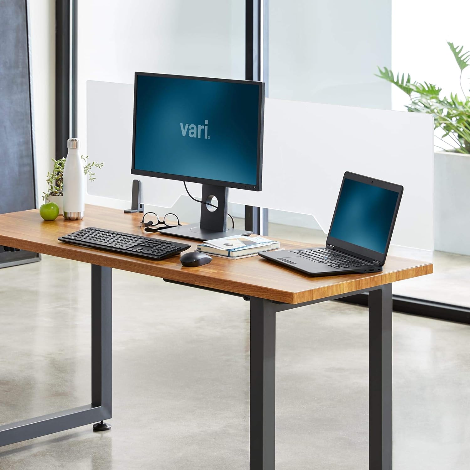 VARIDESK Acrylic Frosted Privacy Panel - Clamp-On Tool-Free