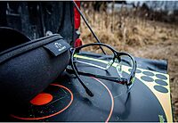 Walker's IKON Tanker Open Full Frame Shooting Glasses Durable Non-Slip Hunting Protective Glasses w/Lens Cloth & Carry Case One Size Clear