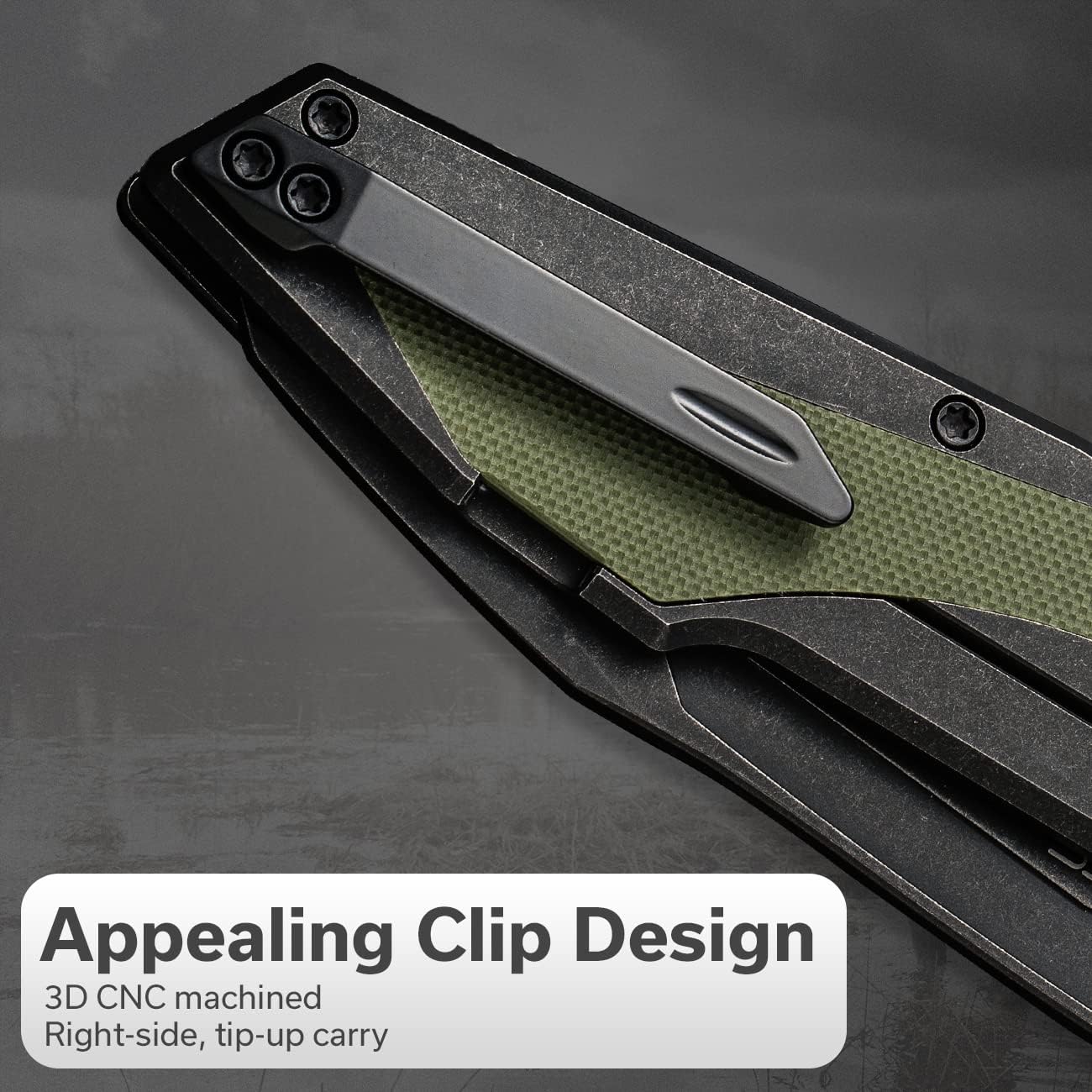 CIVIVI Hypersonic Folding Pocket Knife for EDC, Frame Lock, 3.7" 14C28N, Designed by Gustavo T. Cecchini