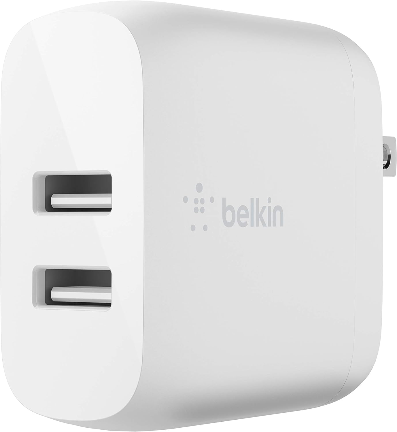 Belkin 24W Dual Port USB-A Wall Charger (Includes Cable)