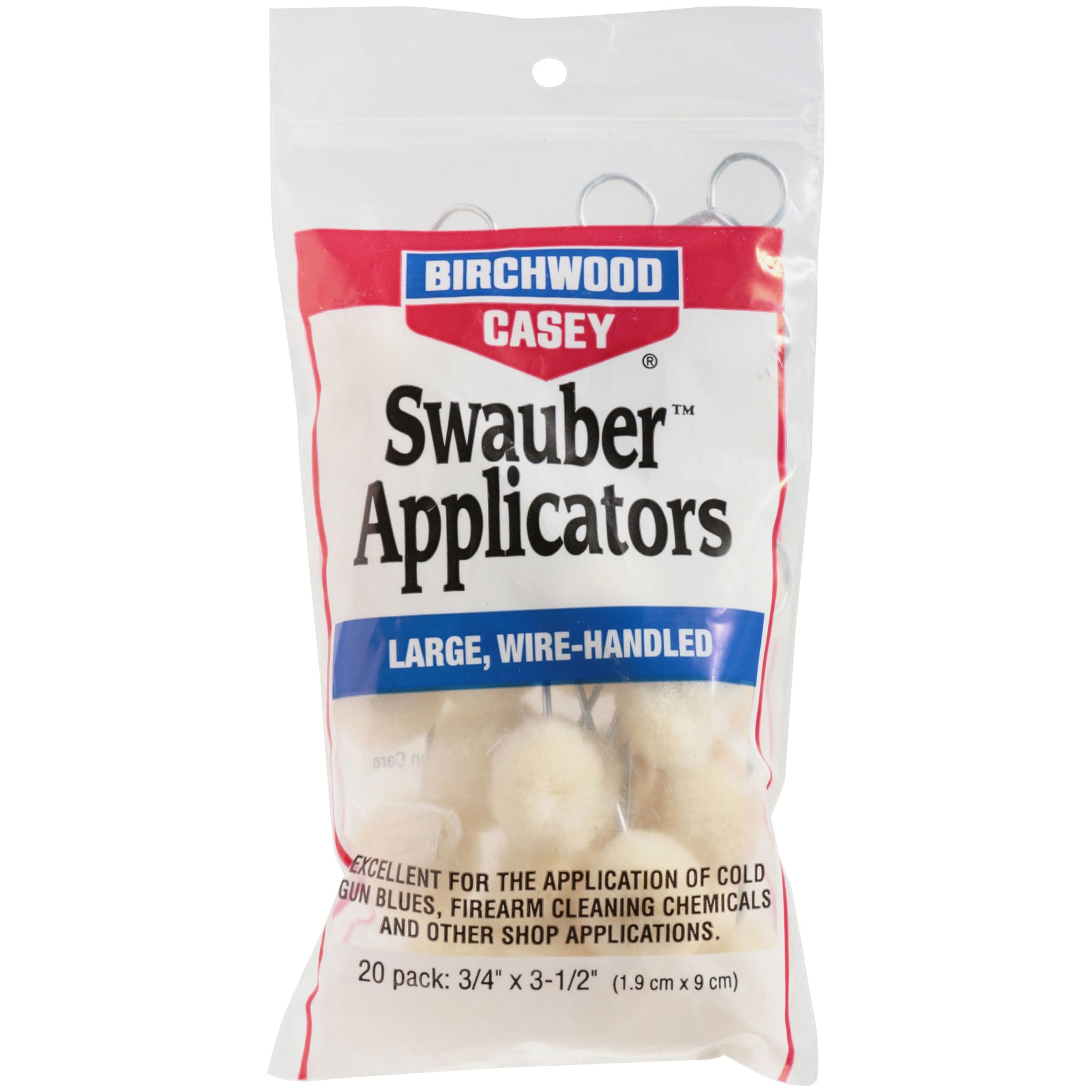 Birchwood Casey Gun Cleaning Patches and Swauber Applicators
