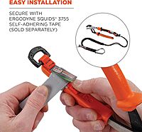 Ergodyne Squids 3707 Tool Tethering Attachment for Hand Tools, Non Conductive D-Ring, 2lbs Weight Rating, 6-Pack