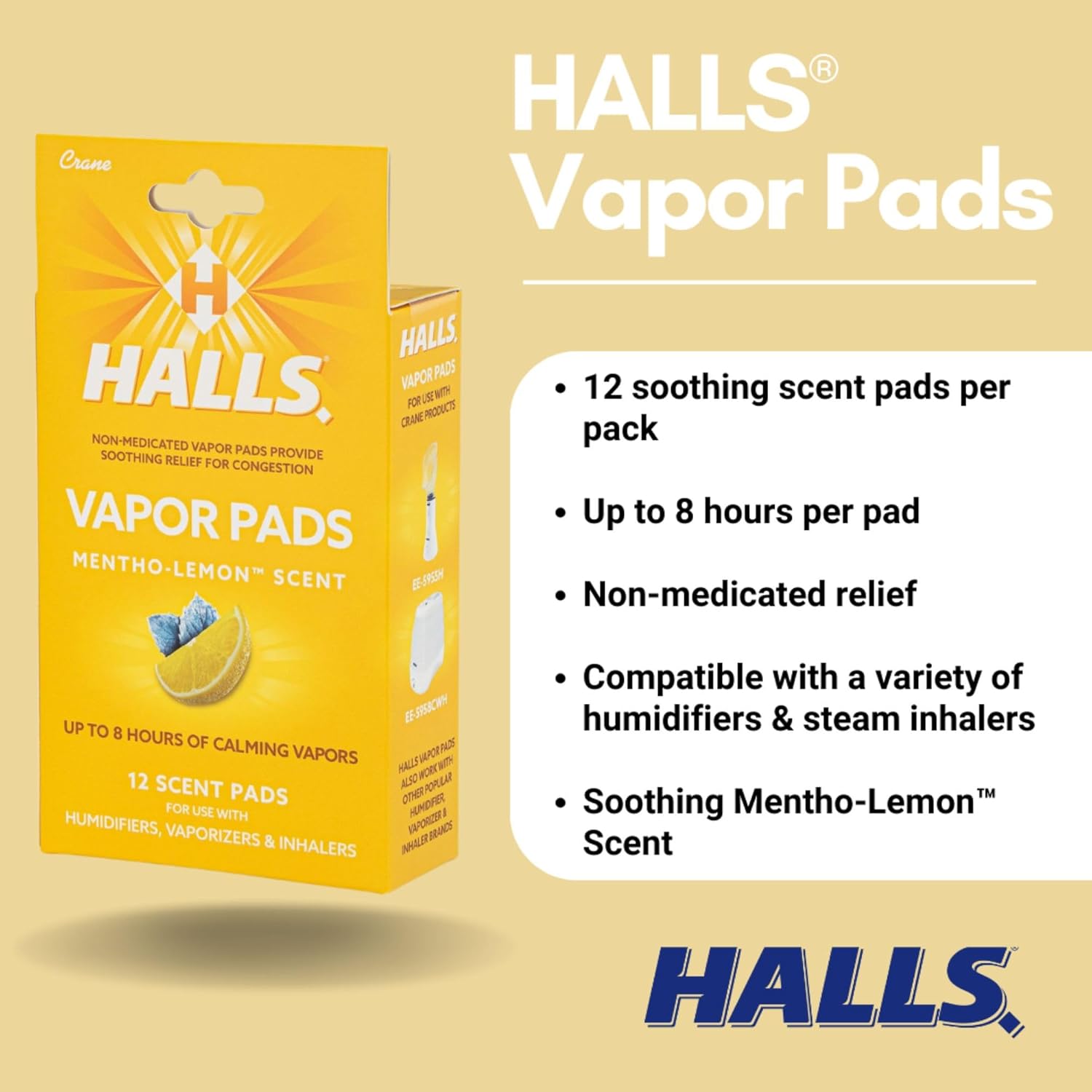 CRANE Halls Scented Vapor Pads