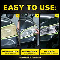 Meguiar's Ultimate Headlight Restoration Kit - The Perfect Headlight Repair Kit to Remove Yellowing and Cloudiness from