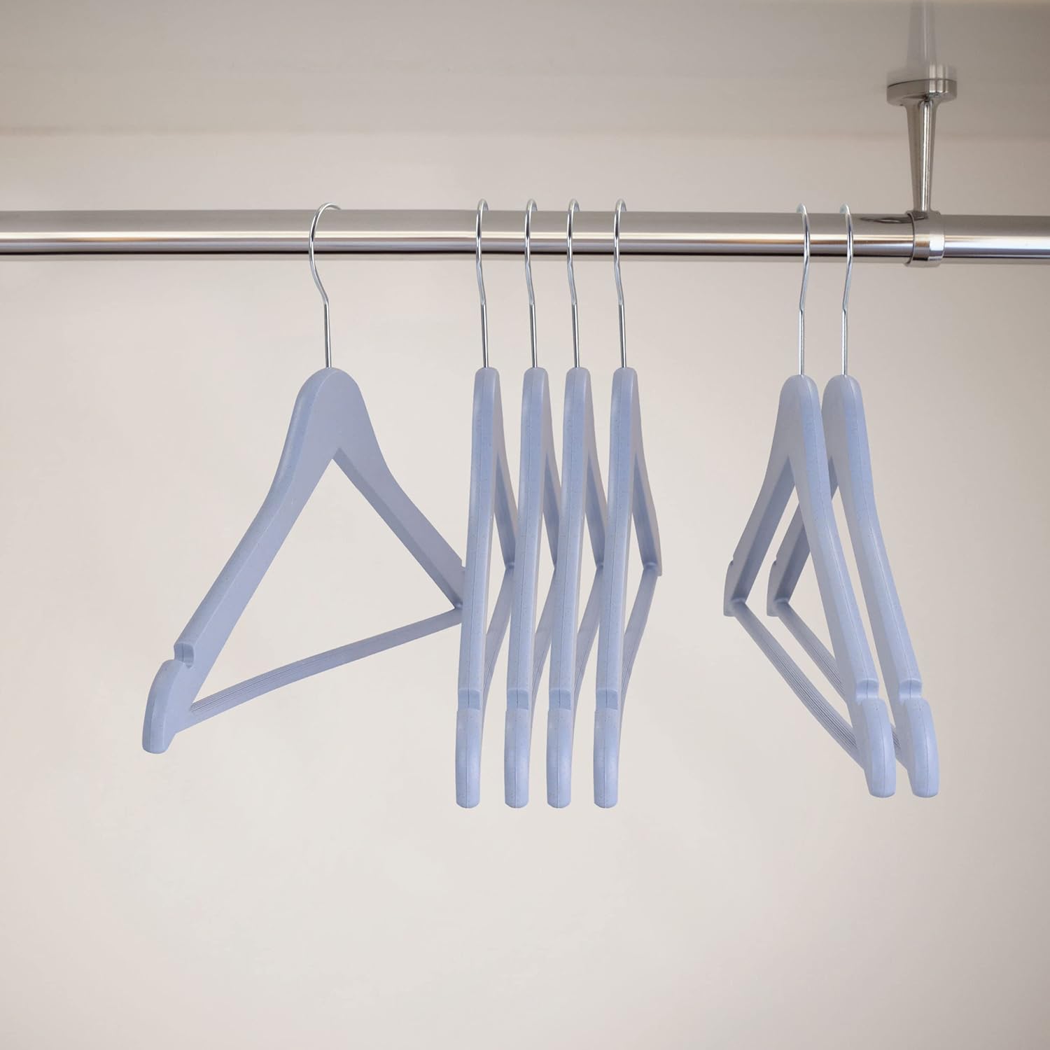 Elama Home 20 Piece Eco Friendly Coat Hangers in Blue (ELH-20) 20 Piece Set