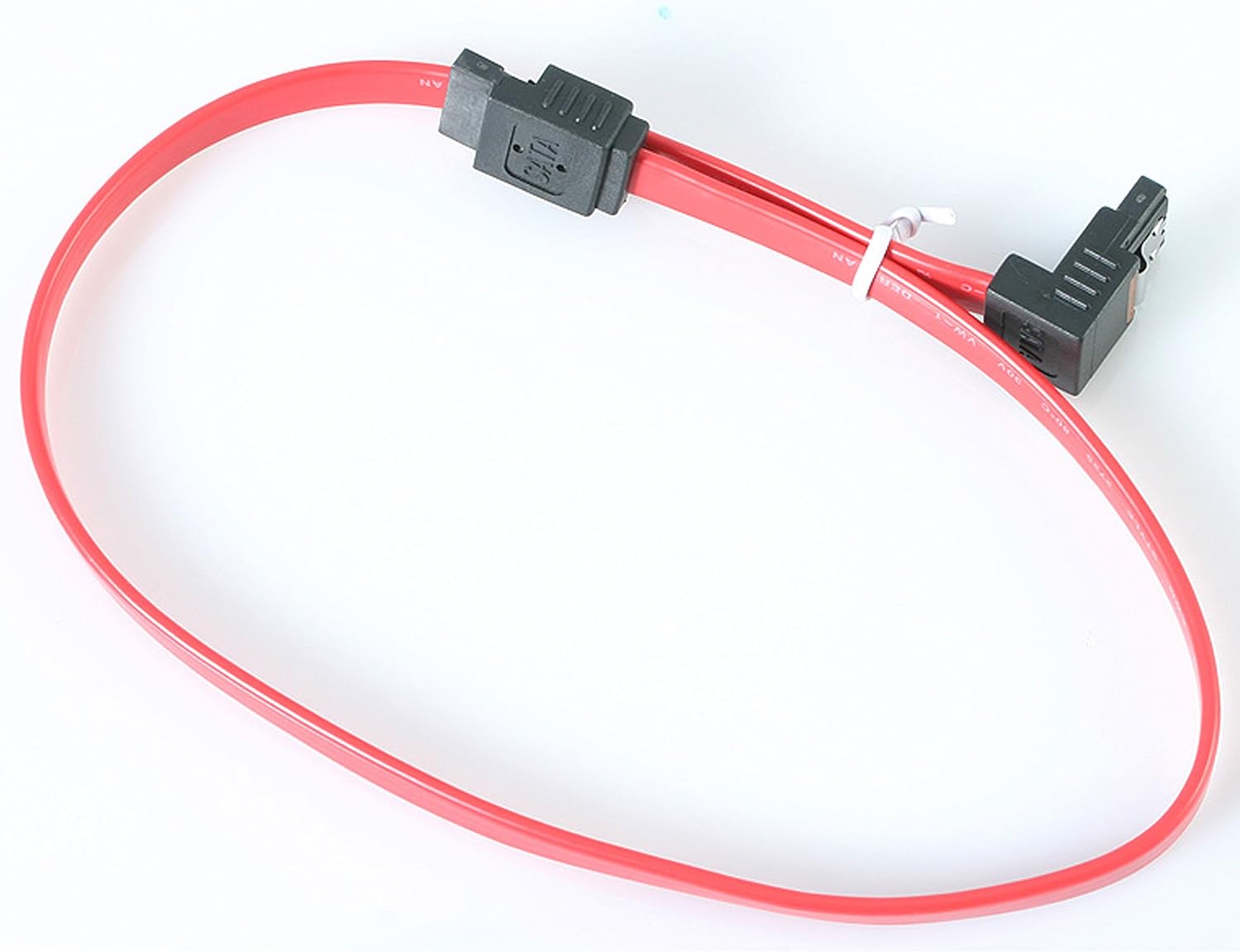 StarTech.com 18in Latching Right Angle SATA Cable - SATA 6Gbps - LSATA18RA1