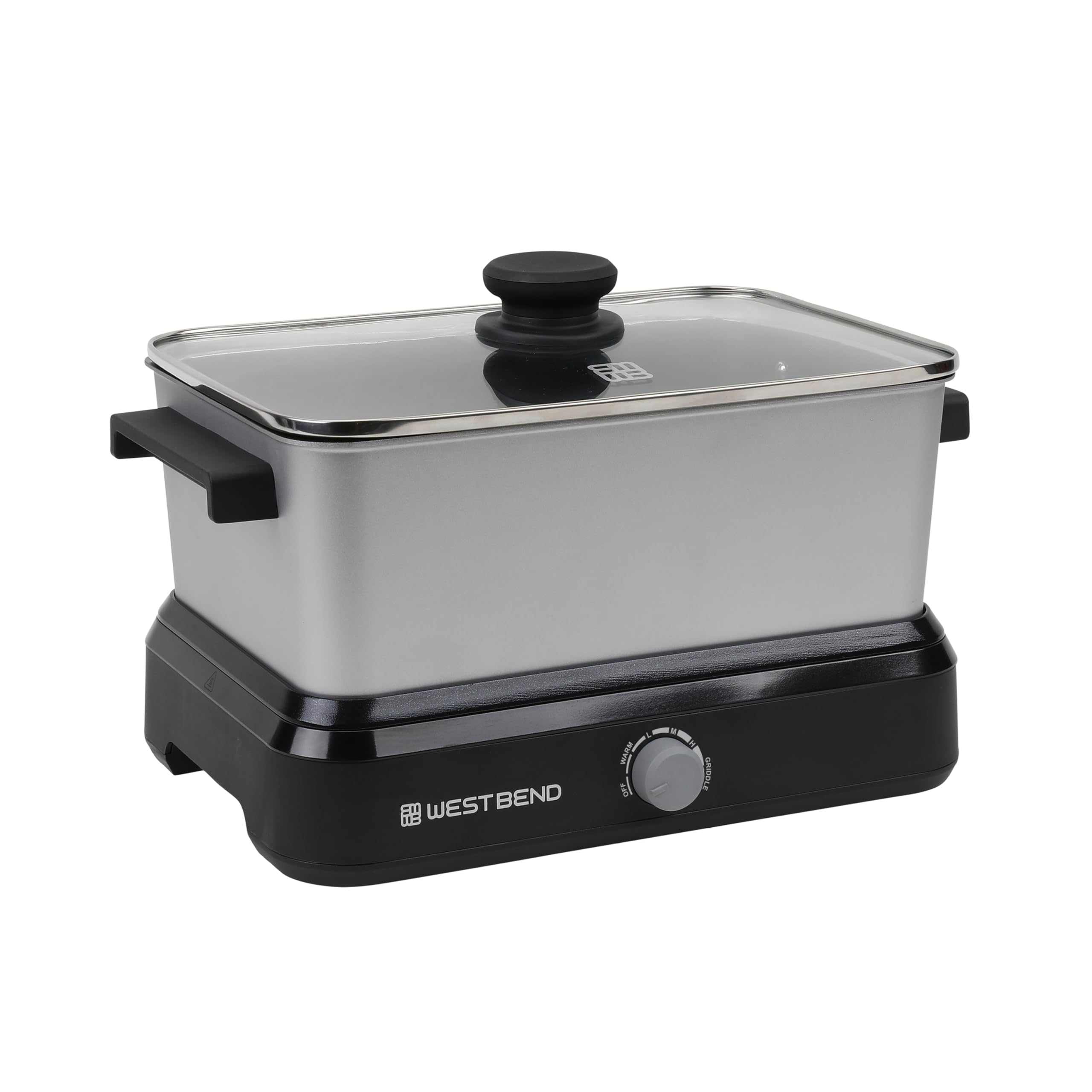 West Bend Versatility Slow Cooker Large Capacity Non-stick Cooking Vessel & Variable Temperature Heating Base Includes