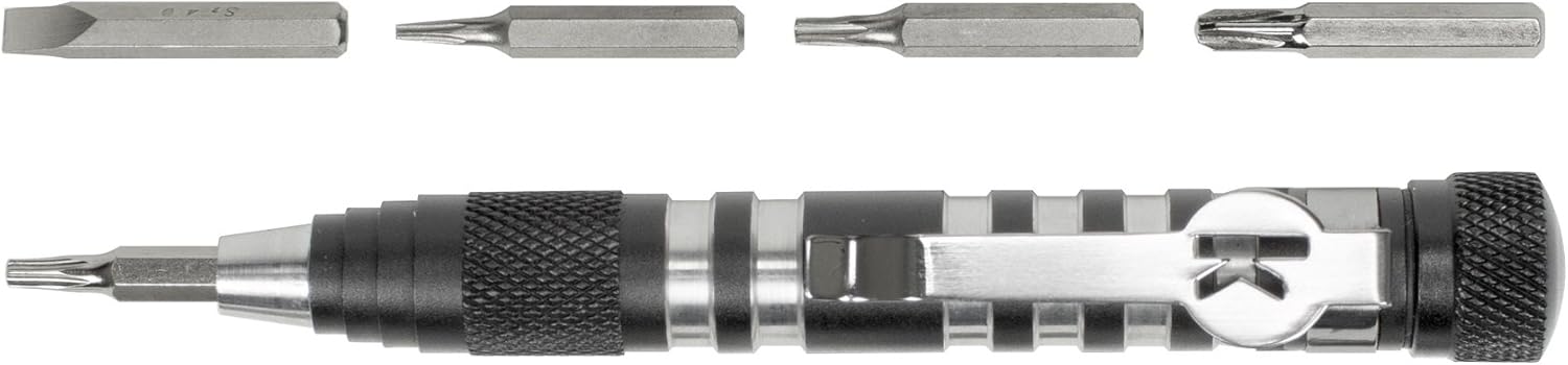 Kershaw TX-Tool (TXTOOL); 4.8 In. Single-Position Multifunction Magnetic Bit Driver; Includes T-6, T-8, T-10