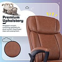 Serta Fairbanks Big & Tall Executive Office Chair, Ergonomic Comfy High-Back ComputerChairs with Lumbar Support