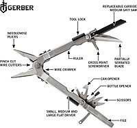 Gerber Gear MP600 Pro Scout Multi-Plier, Needle Nose, Stainless