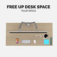 Fellowes Platinum Series Monitor Arm for 40-Inch Monitors, Full Motion, VESA Mount, USB Ports, Ergonomic