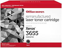 Office Depot Remanufactured Black Extra-High Yield Toner Cartridge Replacement For Xerox 3655, OD3655EHY