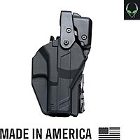 ALIEN GEAR Rapid Force Level III Duty Holster - Left Hand - No Light, Compact Light and Large Light Compatible