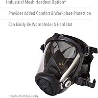 Honeywell North RU6500 Series Niosh-Approved Full Facepiece Silicone Respirator, Medium (RU65001M) 1 Count (Pack of 1)