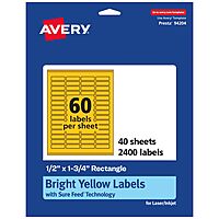 Avery Printable Rectangle Labels - Sure Feed Technology