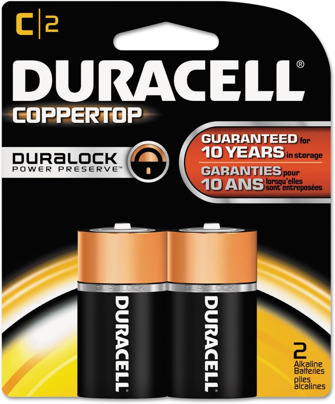 Duracell Copper Top C Duracell Coppertop C Alkaline Batteries 1.5 Volt 2 Each
